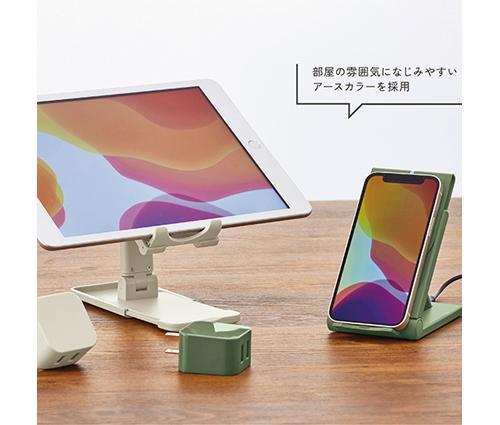 スマホ＆タブレットスタンド(オリーブ)（290343）画像-5