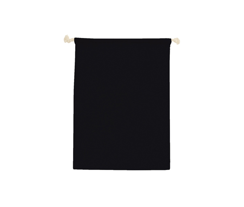 コットン巾着(L) ブラック（TR-0294-009）画像-1