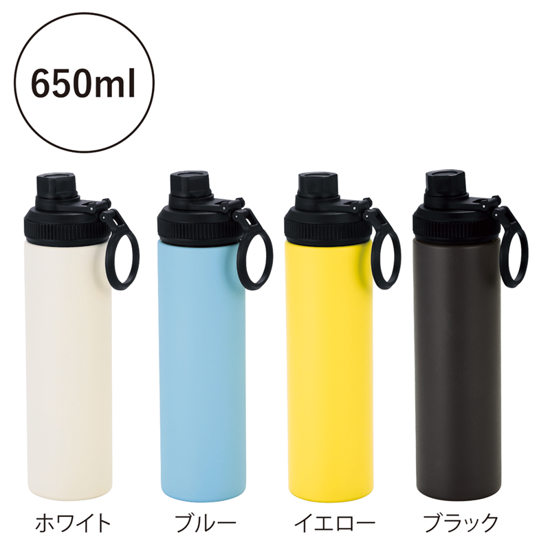 ウェルフ・直飲み真空ステンレスボトル（650ml）-ホワイト（251501）画像-3