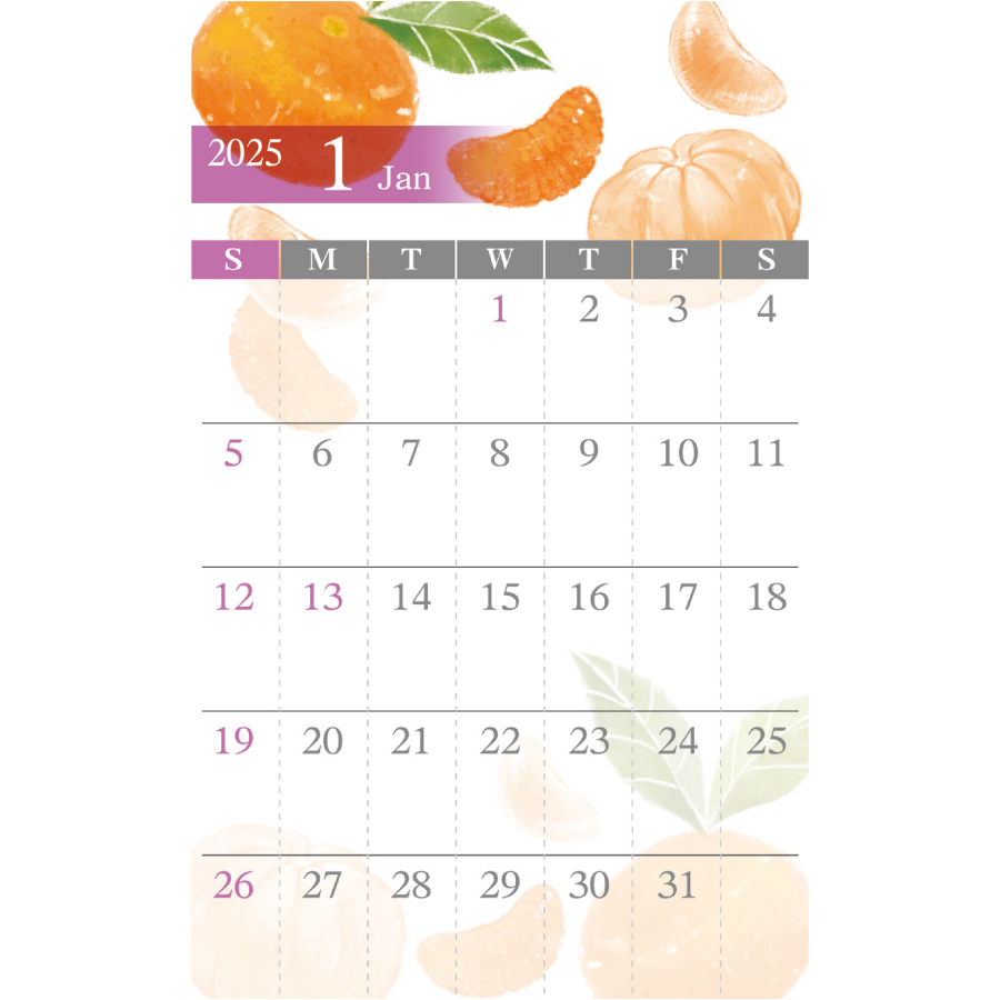 Juicy Fruits Calendar（AA-110）画像-2