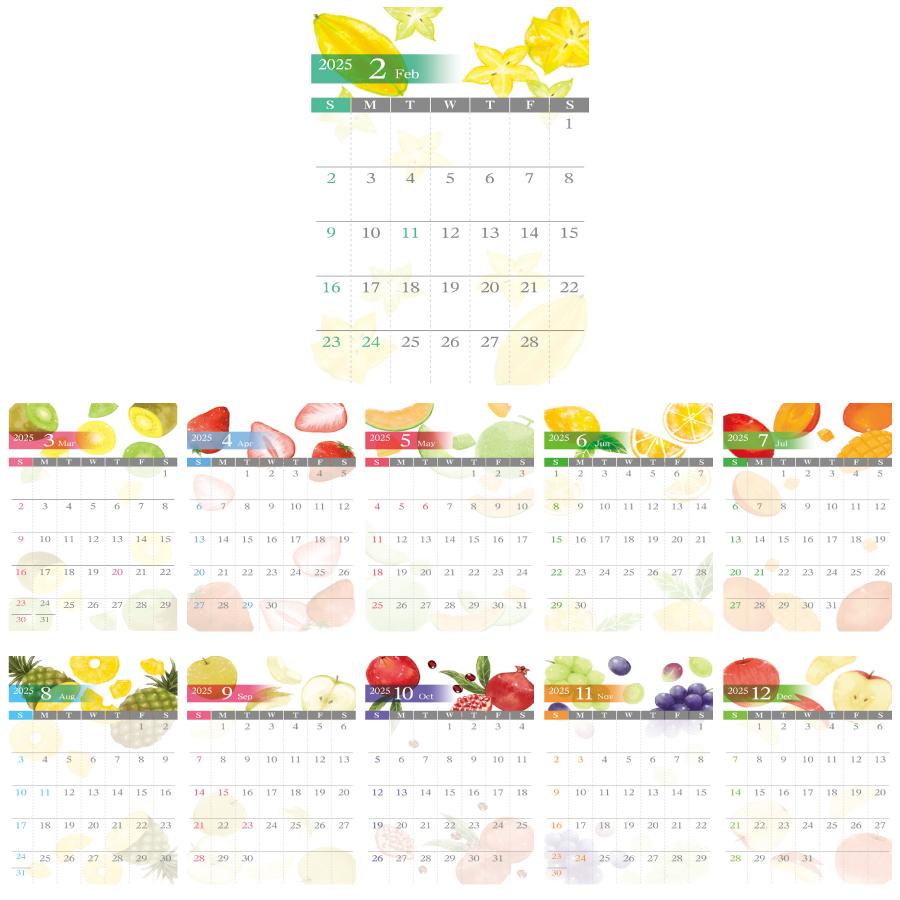 Juicy Fruits Calendar（AA-110）画像-3