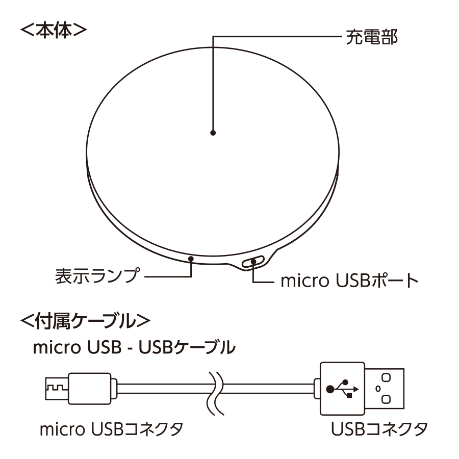 ワイヤレス充電器　　ラウンド　10W　スモークピンク（TS-1626-030）画像-6