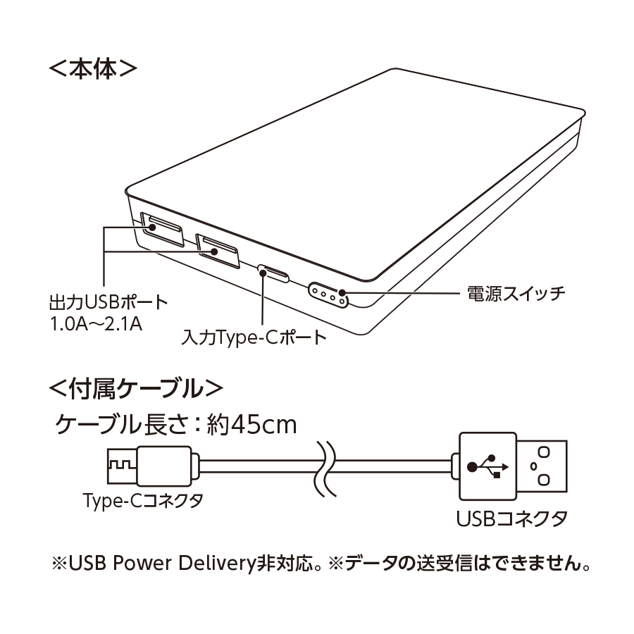 全面印刷できるモバイルチャージャー　10000　オリーブ（TS-1774-025）画像-5