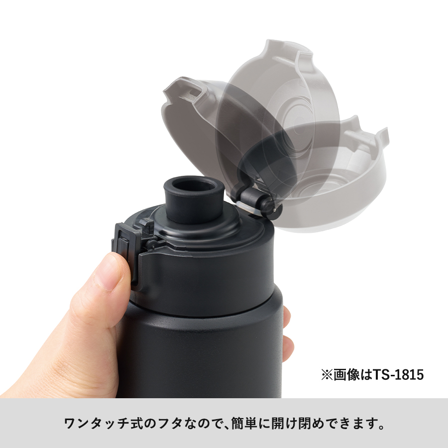 Zalattoワンタッチサーモボトル350ｍｌ　レッド（TS-1814-002）画像-7