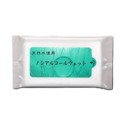 天然水使用　ノンアルコールウェットティッシュ（10枚入り）（wet_natural_water）画像-1